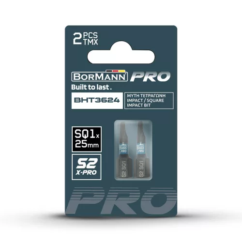 BORMANN Pro bit s2 x-pro sq1x25mm 2db (BHT3624-2)