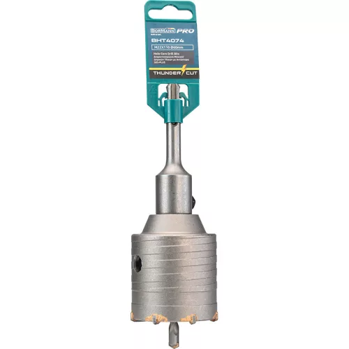 BORMANN Pro Gyémánt magfúró korona betonhoz, 60 mm, M22 × 110 mm SDS-Plus adapterrel (BHT4074)
