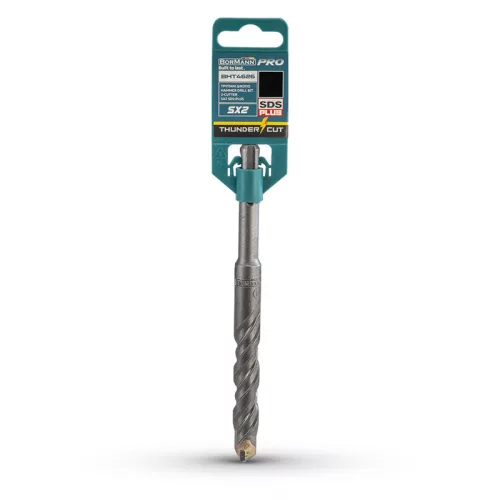 BORMANN Pro sds-plus sx2 kalapácsfúró 2-vágó 12x160mm (BHT4626)