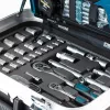 BORMANN Pro Autószerelő szerszámkészlet gurulós kofferben, 132 részes, 1/4” és 1/2”, Cr-V, 72 fogú racsnikkal (BHT5210)