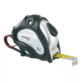   BORMANN Pro mérőszalag 3m x 16mm,auto lock,matt fizikai,mágneses horog (BHT7137)