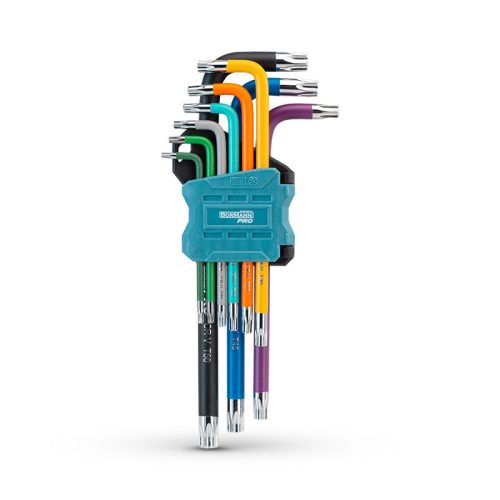BORMANN Pro 9 DARABOS hosszú TORX KÉSZLET, LYUKAS, T10-T50 (BHT7242)