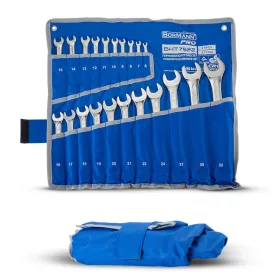   BORMANN Pro Csillag-villáskulcs készlet 6–32 mm, 21 részes, CrV, DIN 3113 (BHT7522)