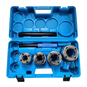   BORMANN Pro Csőmenetmetsző készlet racsnis hajtással, 1/2”–5/4”, 4 méret, 2 hosszabbítóval  (BHT7826)