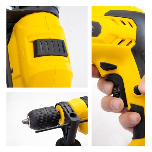 BORMANN Lite Ütvefúró 900W, 0-3000rpm, 0-4500 ütés/perc, 13mm gyorstokmány (BID6300)