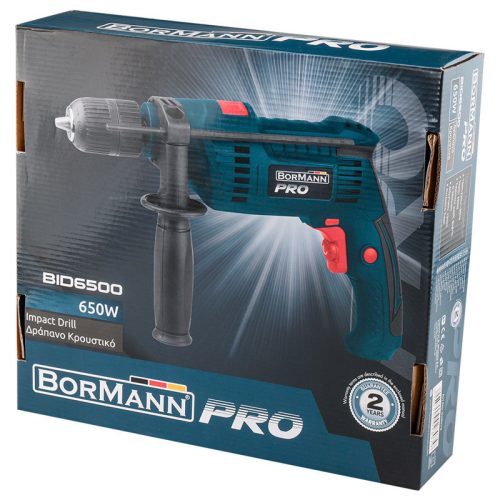 BORMANN Pro Ütvefúró 650 W, 13mm gyorstokmány (BID6500)