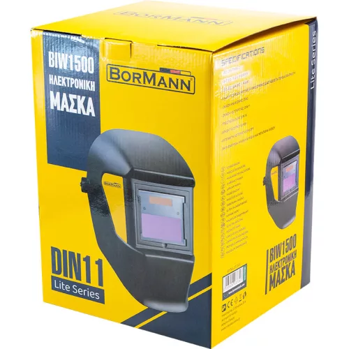 BORMANN Automata sötétedő hegesztőpajzs DIN11, 90 × 35 mm látómezővel (BIW1500)