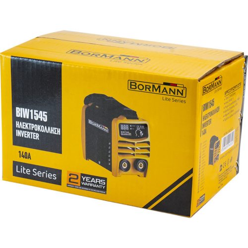 BORMANN DIY SUPER MINI inverteres hegesztő 140Α/45%, DIGITÁLIS kijelző, MAX. elektróda 3,2mm (BIW1545)