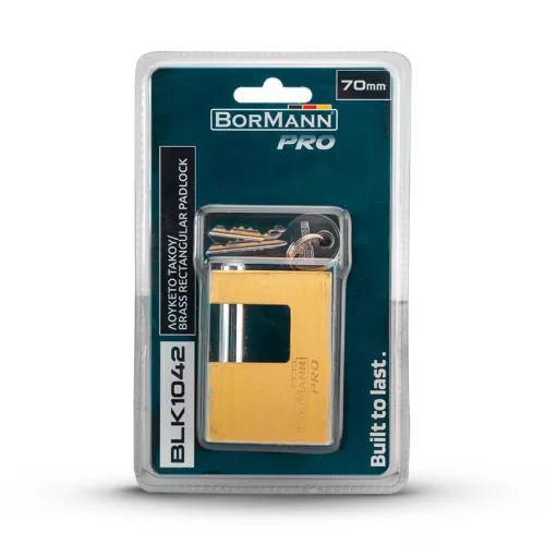 BORMANN Pro négyszög biztonsági  lakat 70mm  (BLK1042)