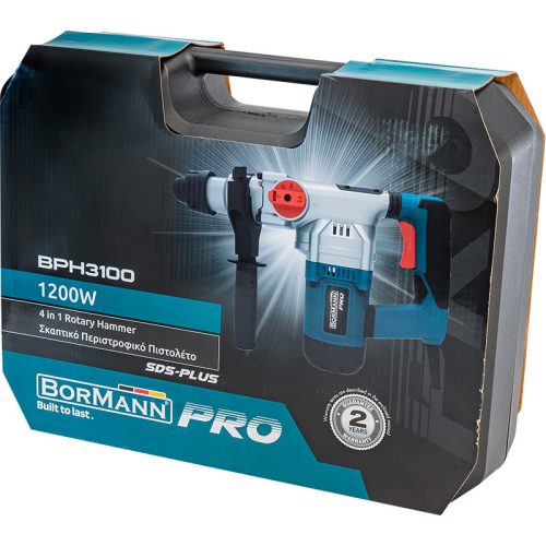 BORMANN Pro fúróKALAPÁCS 4az1-ben SDS-PLUS, 1200 W, 5J (BPH3100)