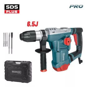   BORMANN Pro Fúró-vésőkalapács SDS-Plus befogással, 1800 W, 6,5 J, 36 mm betonfúrás, tárolókofferben (BPH4510)