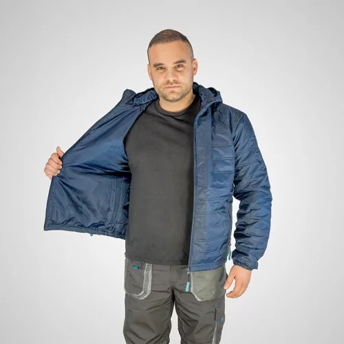 BORMANN Pro  Verona kapucnis bélelt kabát  L méret, 100% poliészter (BPP7075)