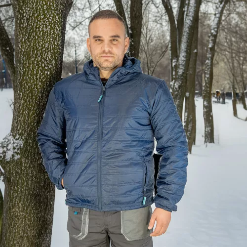 BORMANN Pro  Verona kapucnis bélelt kabát  L méret, 100% poliészter (BPP7075)