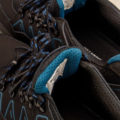 BORMANN Pro Biztonsági cipő s3, fekete kékkel, nubuk bőr, madrid no 45 (BPP8276)