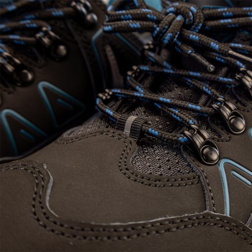 BORMANN Pro Biztonsági cipő s3, fekete kékkel, nubuk bőr, madrid no 46 (BPP8277)