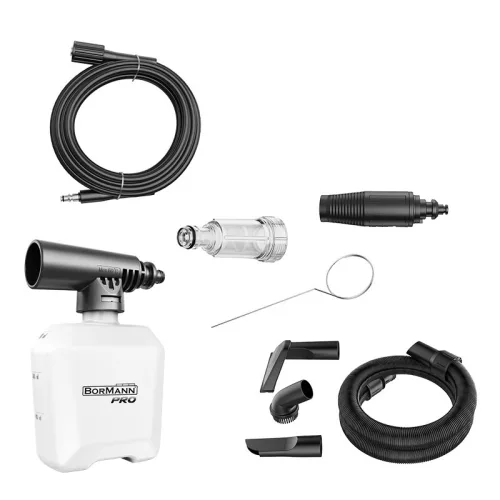 BORMANN Pro 2 - 1 BEN, MAGASNYOMÁSÚ MOSÓ  (1600W, 130BAR, 480L)  ÉS PORSZÍVÓ (800W, 16kPa, 1,4m³/perc) (BPW3130)