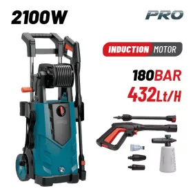   BORMANN Pro Elektromos magasnyomású mosó 2100 W, 180 bar, indukciós motorral (BPW4510)