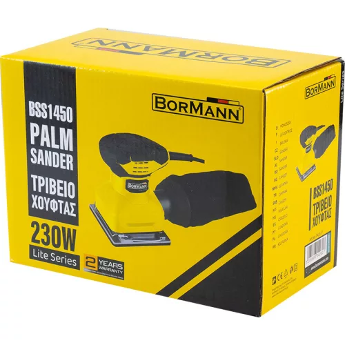BORMANN Lite csiszoló 230W, 115X100mm, 13500rpm, PORGYŰJTÉS (BSS1450)