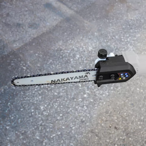 NAKAYAMA PRO Akkumulátoros teleszkópos ágvágó láncfűrész (magassági ágvágó), 21V, 20 cm, SOLO (csak a gép) (EC1620)