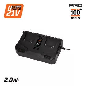  NAKAYAMA PRO Akkumulátor gyorstöltő NAKAYAMA kerti gépek Li-ion akkumulátoraihoz, két töltőhellyel, 21 V, 4 A (EC1623)