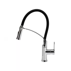   FALA Konyhai csaptelep Flexible 2 Black 60 cm-es flexibilis kifolyóval, 2 vízsugárral, fekete (75675)