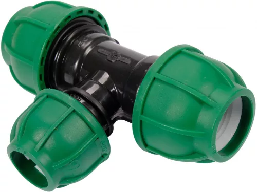 FLO KPT T IDOM CSATLAKOZÓ PP 32mm x 25mm x 32mm (88902)