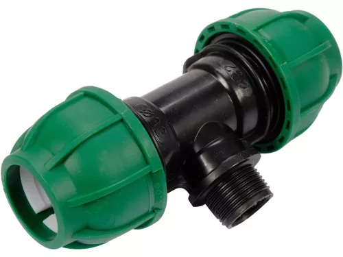 FLO CSŐCSATLAKOZÓ PP GZ 32MM x 3/4" x 32MM (88906)