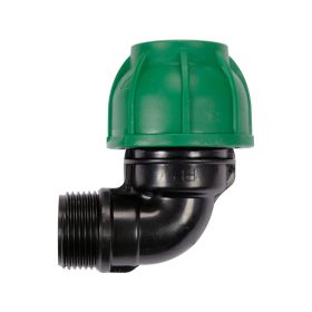   FLO Vizes csatlakozó ( könyök )  PP 90° GZ 32mm x 1" (88916)