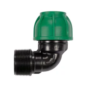 FLO CSŐCSATLAKOZÓ PP 90° GZ 32mm x 5/4" (88917)