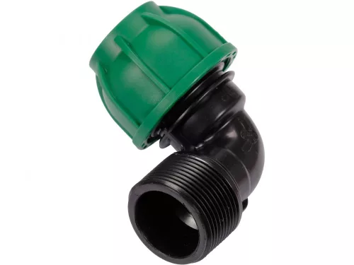 FLO CSŐCSATLAKOZÓ PP 90° GZ 32mm x 5/4" (88917)