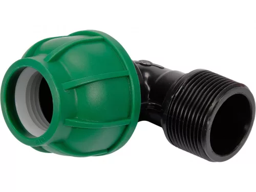 FLO CSŐCSATLAKOZÓ PP 90° GZ 32mm x 5/4" (88917)