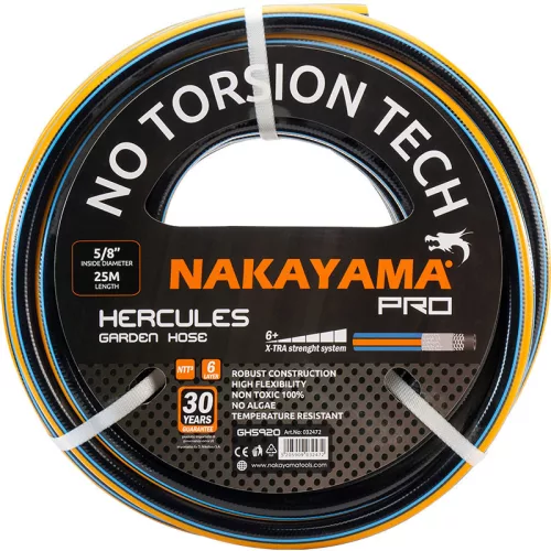 NAKAYAMA PRO LOCSOLÓTÖMLŐ "HERCULES" 6 RÉTEGŰ 1/2''X25m (GH5905)