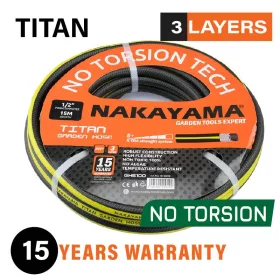   NAKAYAMA LOCSOLÓTÖMLŐ "TITAN" 3 RÉTEGŰ 1/2''X15m (GH6100)