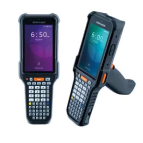   Datalogic Falcon X60, 4,3 hüvelyk kijelző, Android 15, Qualcomm nyolcmagos, 8 GB RAM, 128 GB tárhely, 2D normál olvasási távolság olvasómodul, 53-gombos alfanumerikus, Wi-Fi 6E, pisztolymarkolat, megerősített kivitel.