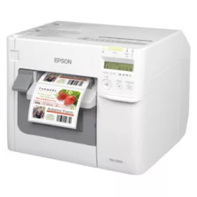   Epson ColorWorks C3500 színes címkenyomtató, vágóegység, kijelző, USB, Ethernet, NiceLabel, fehér