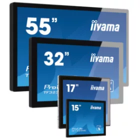   Iiyama ProLite TF2438MSC-B2, érintőképernyős monitor, nyitott keretes, 60,5 cm (23,8 hüvelyk), projektív kapacitív, 1920x1080 képpont, sík üveg előlap
