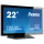 Iiyama ProLite T2255MSC-B1 érintőképernyős monitor, 54,6cm (21,5 hüvelyk), projektív kapacitív, 10 TP, Full HD, USB, készlet (USB), fekete