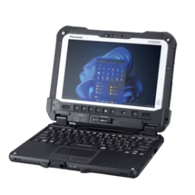   Panasonic TOUGHBOOK G2, teljesen strapabíró kivitel táblagép, 10,1 hüvelyk WUXGA kijelző, Intel Core i5 vPro, 16 GB RAM, 512 GB SSD, Windows 11 Pro, 4G/LTE, GPS, Wi-Fi 6E, fekete