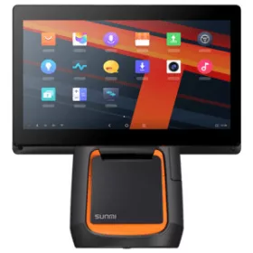   Sunmi T2s POS-rendszer, 39,6 cm (15,6 hüvelyk), Android, fekete, narancssárga