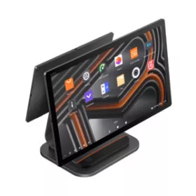   SUNMI T3 PRO POS-rendszer, NFC, 39,6 cm (15,6 hüvelyk), Full HD, USB, USB-C, BT (BLE), Ethernet, Wi-Fi, Android, fekete, narancssárga