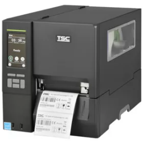   TSC MH341T címkenyomtató, 12 pont/mm (300 dpi), kijelző, RTC, USB, RS232, Ethernet