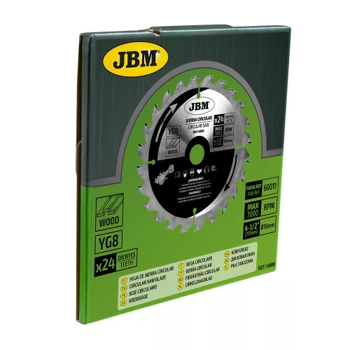 JBM Circular fűrész penge 24T 115 mm fa ref. 60011 (14986)