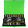 JBM Menetfúró és menetmetsző készlet M2–M12 + 1/8”-27 NPT, titánbevonattal, 58 részes (50792)