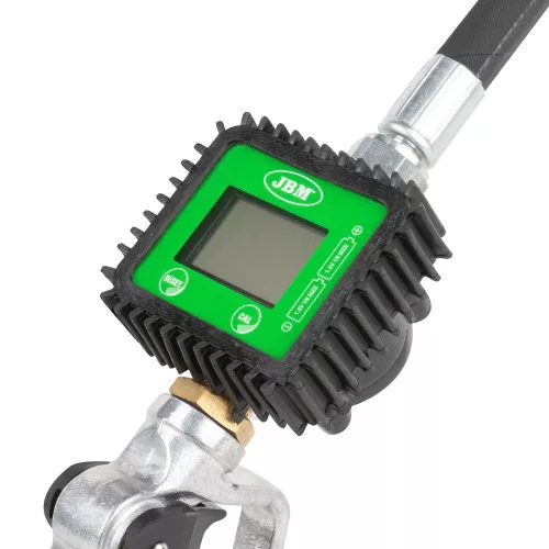 JBM Olajadagoló pisztoly digitális átfolyásmérővel, 1–35 l/perc, 6–8 bar (50917)