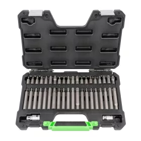   JBM Bitkészlet 3/8” és 1/2” meghajtással, HEX, Torx és 12 lapú profilokkal, 42 részes (50983)