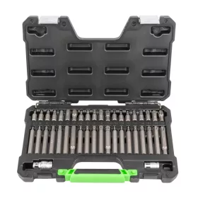   JBM Bitkészlet 3/8” és 1/2” meghajtással, biztonsági HEX, Torx és 12 lapú profilokkal, 42 részes (50985)