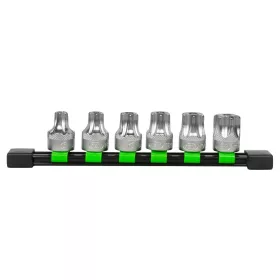   JBM Biztonsági Torx bitfej készlet 1/2”, T55–T100, 6 részes (51410)