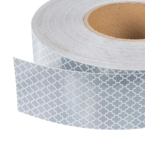 JBM Fényvisszaverő jelölőszalag tehergépjárművekhez és pótkocsikhoz, fehér, 50 mm × 50 m, UNECE 104R  (51936)