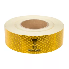   JBM Fényvisszaverő jelölőszalag tehergépjárművekhez és pótkocsikhoz, sárga, 50 mm × 50 m, UNECE 104R (51937)