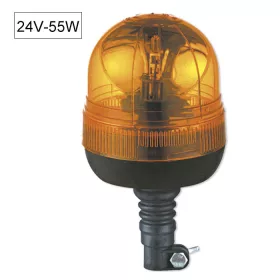   JBM Forgó figyelmeztető jelzőfény borostyánsárga búrával, flexibilis talppal, 24 V, H1 70 W (51965)